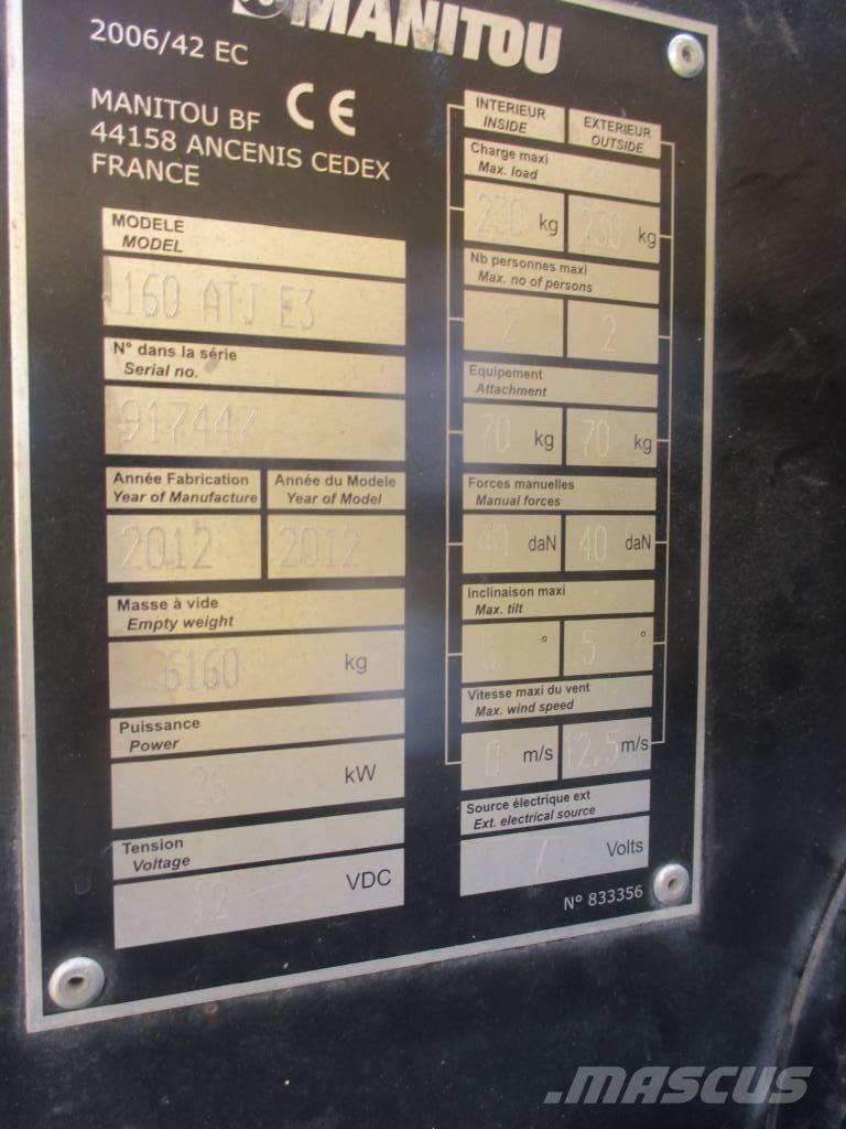 Manitou 160 ATJ Колінчаті підйомники
