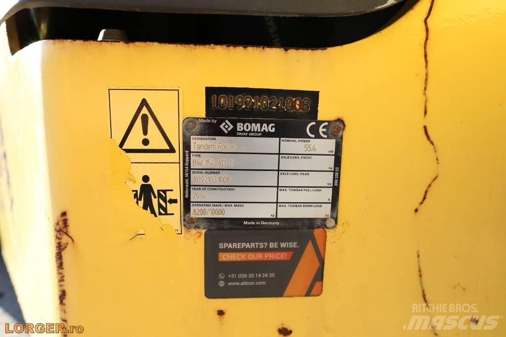 Bomag BW 154 AD-5 Котки тротуарні