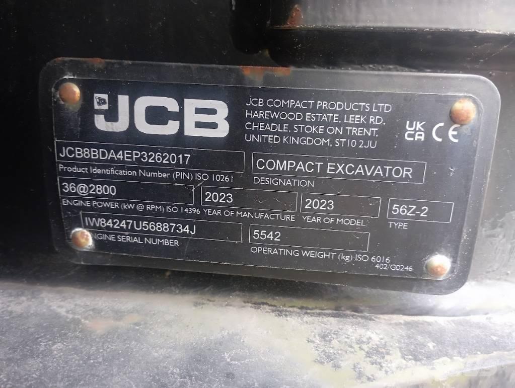 JCB JCB 56Z-2 Міні-екскаватори < 7т