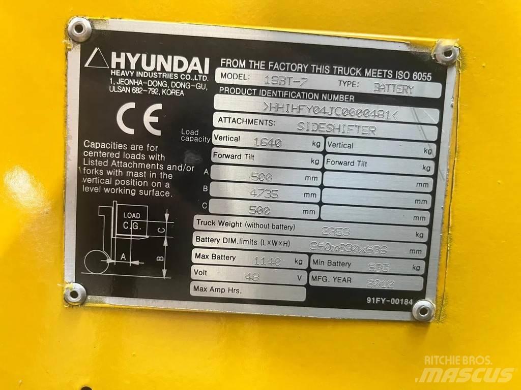 Hyundai 18BT-7 Електронавантажувачі