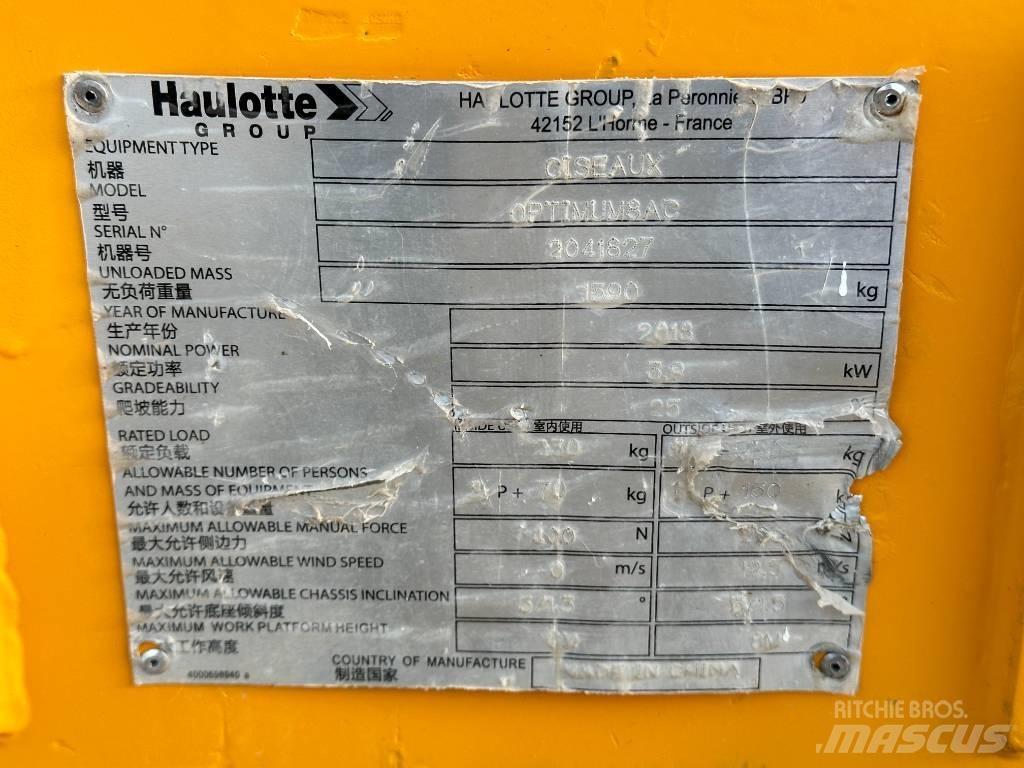 Haulotte OPTIMUM 8 Підйомники-ножиці