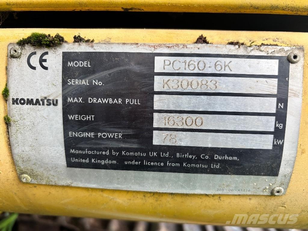Komatsu PC 160-6K Гусеничні екскаватори