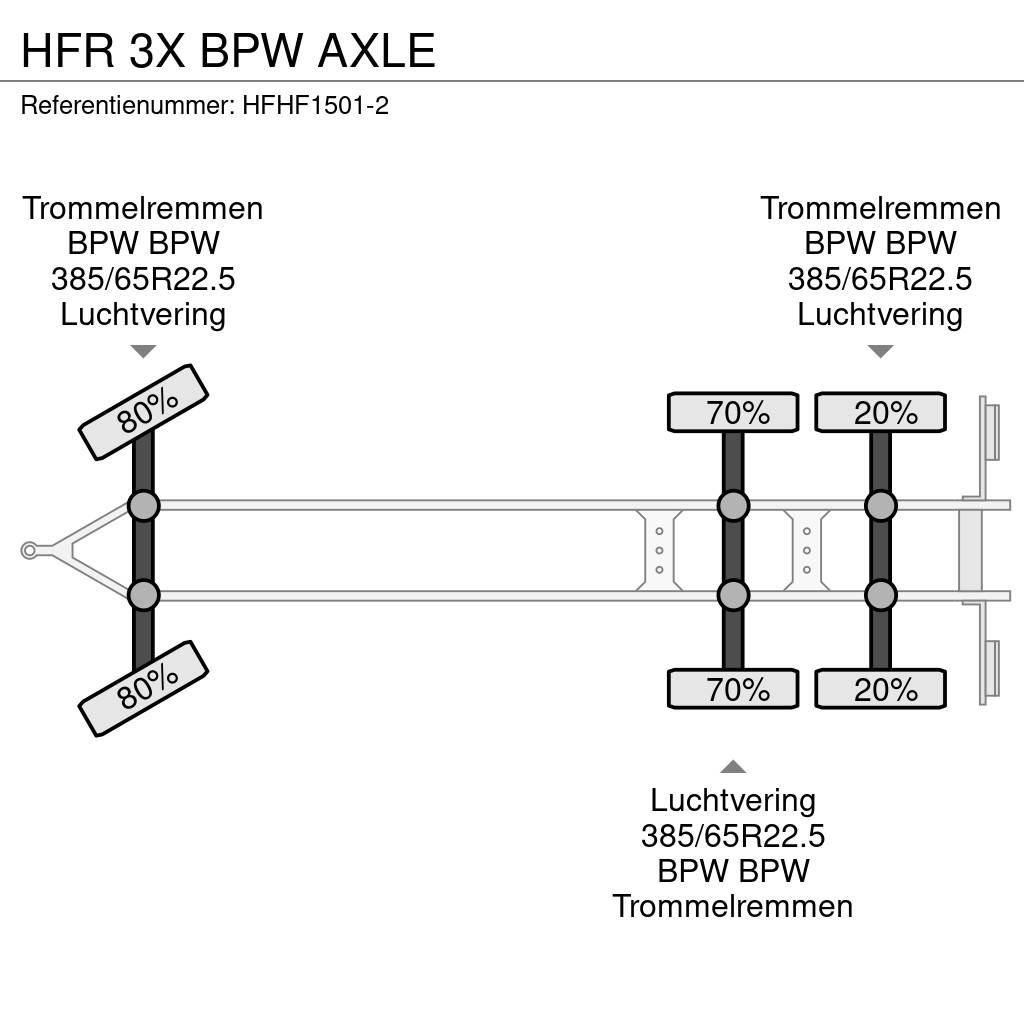 HFR 3X BPW AXLE Причепи-платформи/бокове розвантаження