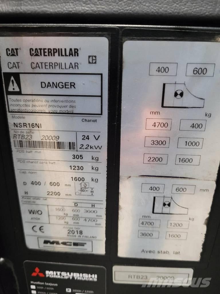CAT NSR 16NI Самохідні електроштабелери