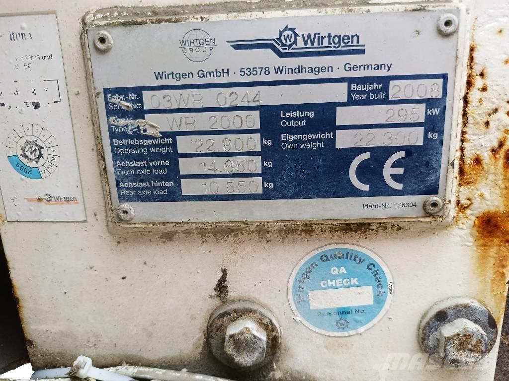Wirtgen WR 2000 Ресайклери