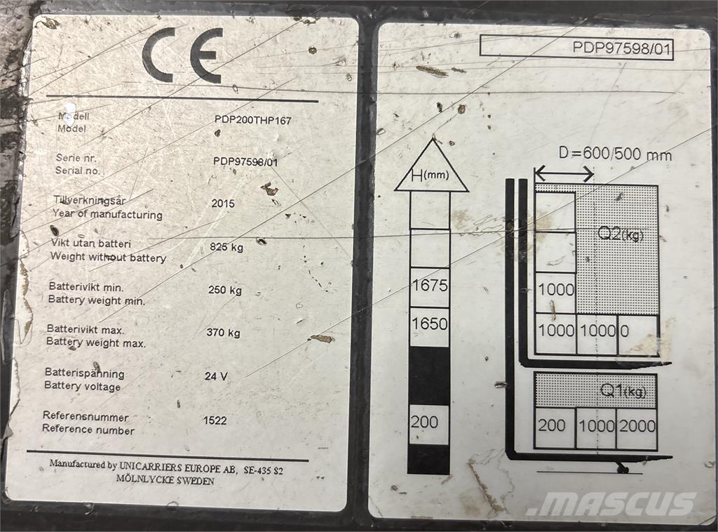Atlet PDP200 Самохідні електроштабелери