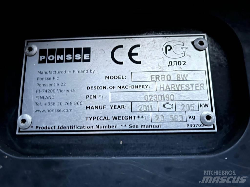 Ponsse Ergo 8W Харвестери