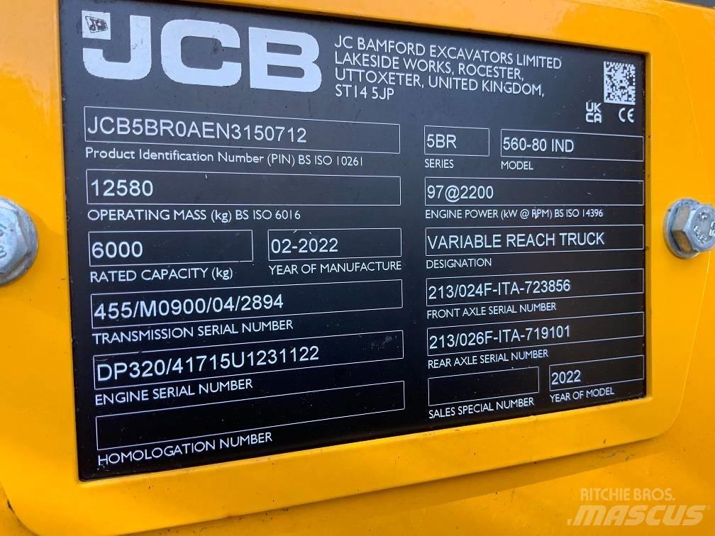 JCB 560-80 Телескопічні навантажувачі