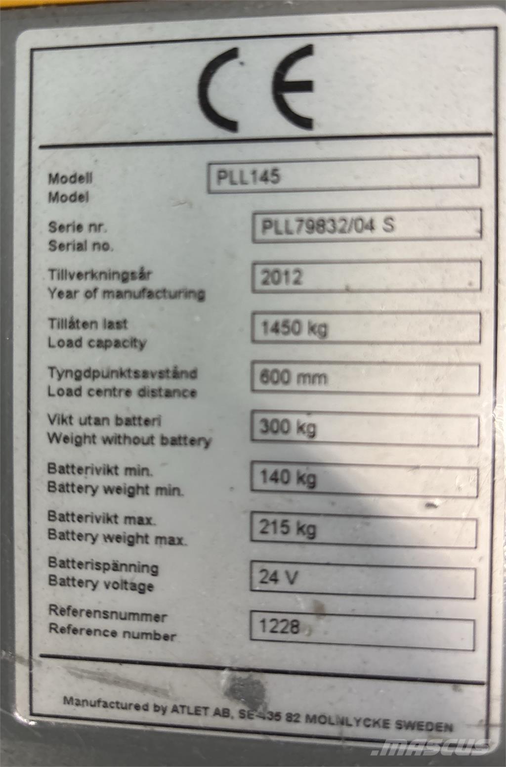 Atlet PLL145 Ручний візок