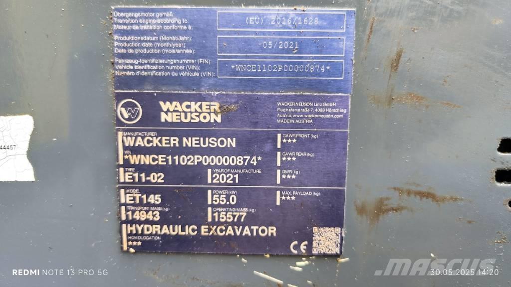 Wacker Neuson ET 145 Гусеничні екскаватори