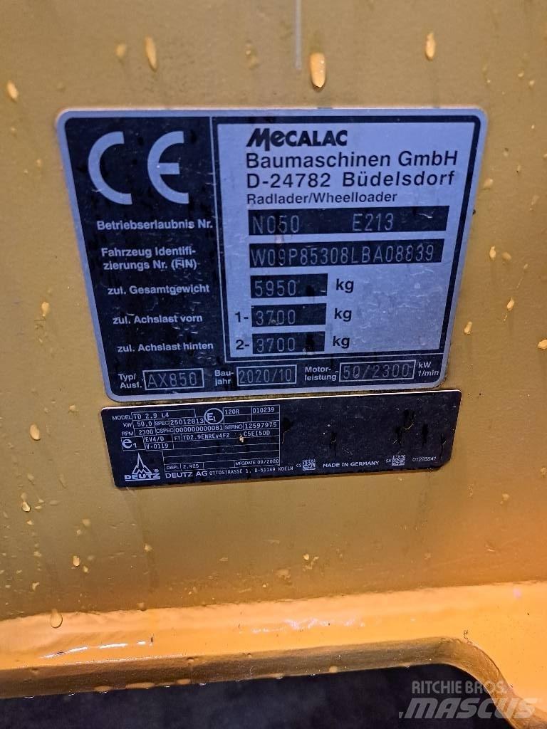 Mecalac AX 850 Фронтальні навантажувачі