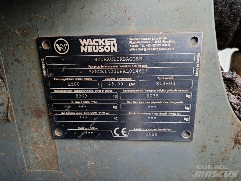 Wacker Neuson EZ80 Гусеничні екскаватори