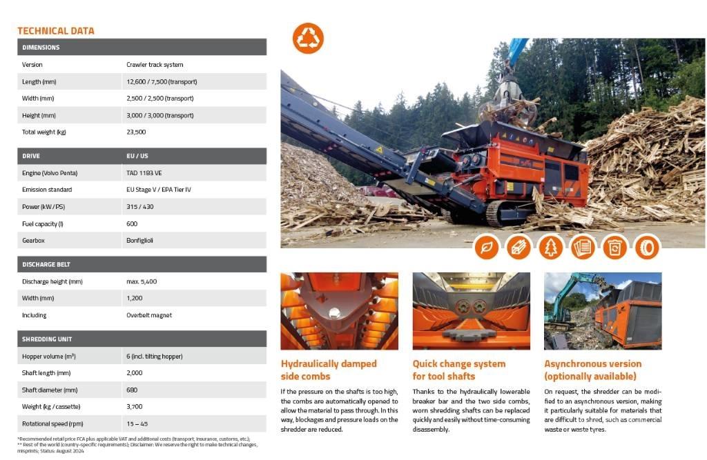 Arjes Eurec S-850 Знищувачі сміття  (шредери)