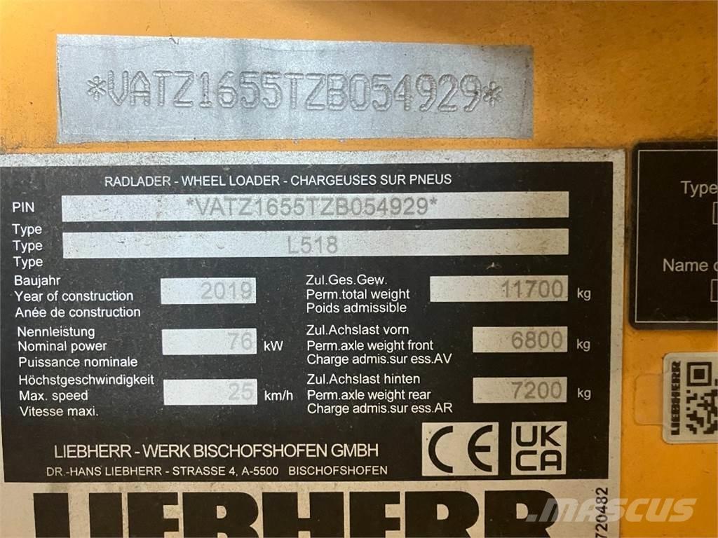 Liebherr L518 Фронтальні навантажувачі