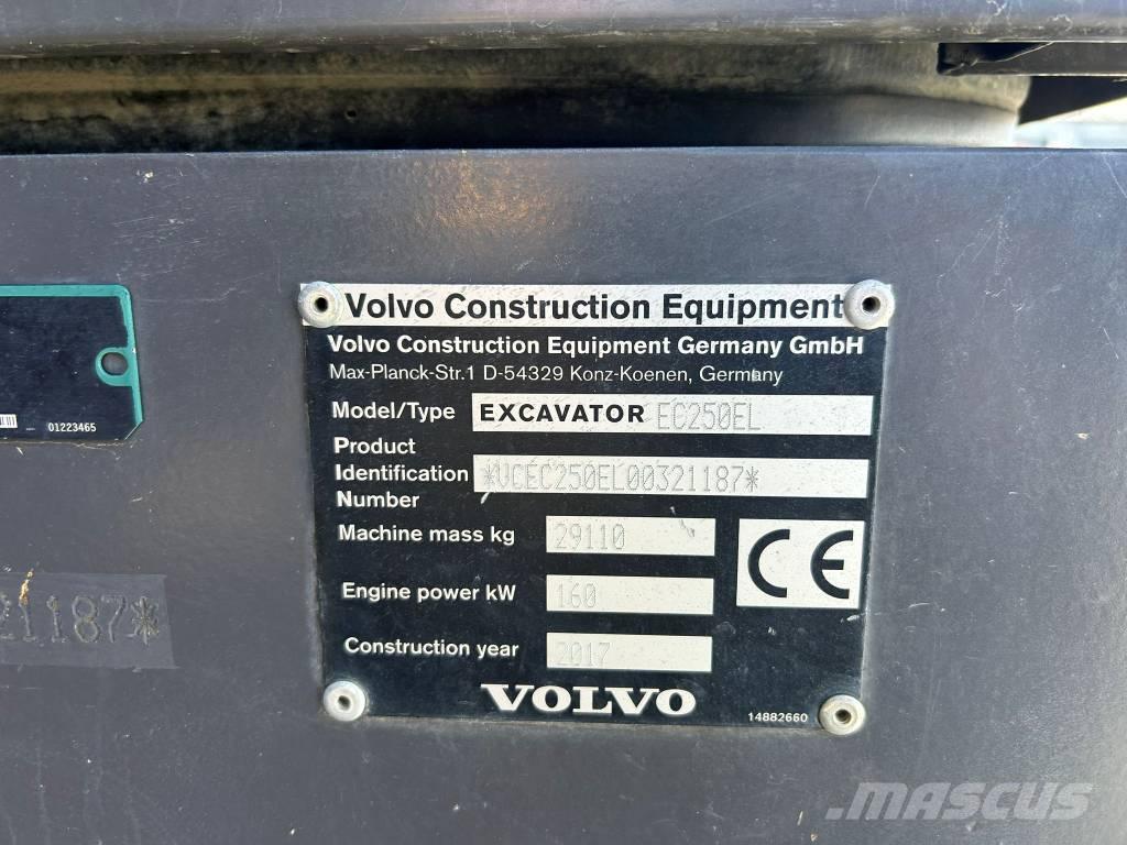 Volvo EC 250 EL Гусеничні екскаватори