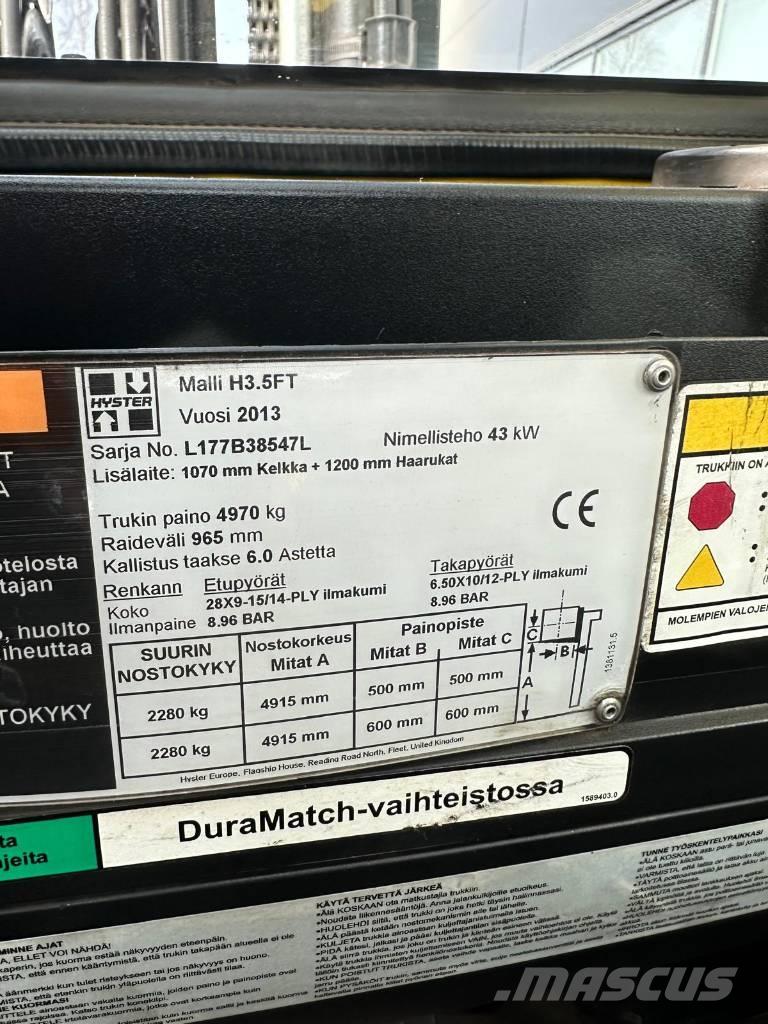 Hyster H 35 FT Дизельні навантажувачі