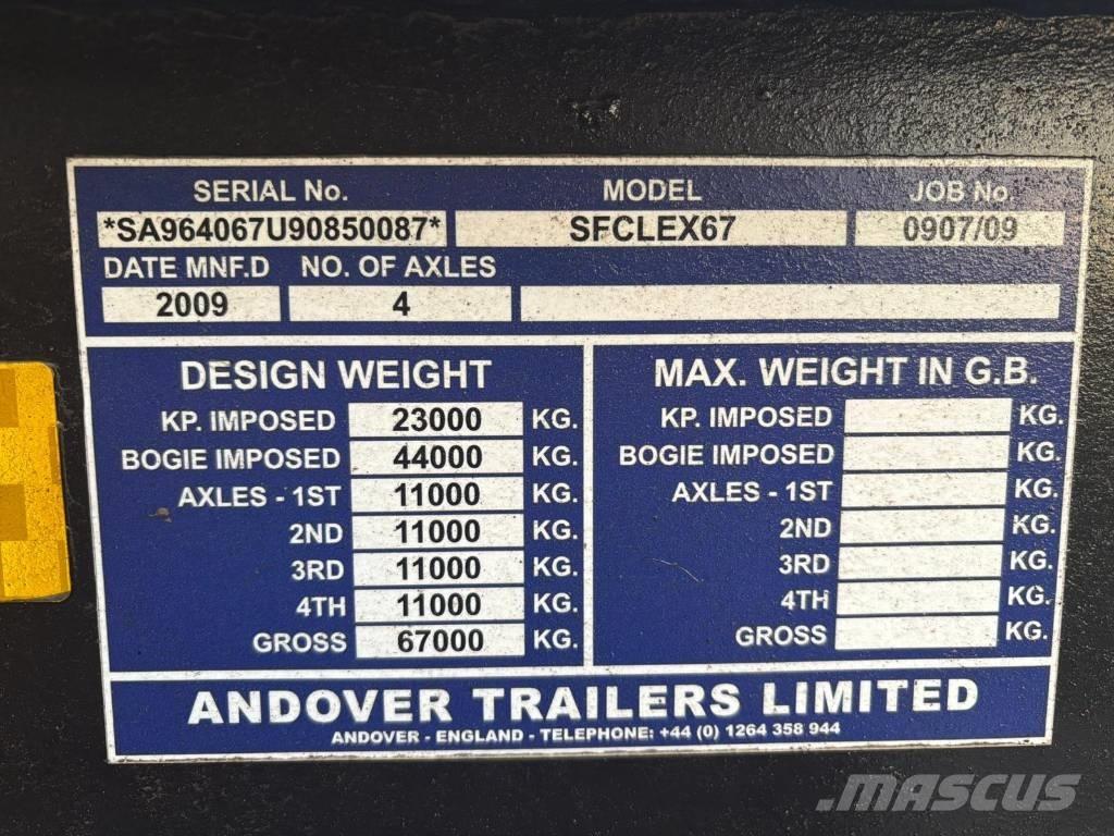 Andover SFCLEX 67 Низькорамні причепи