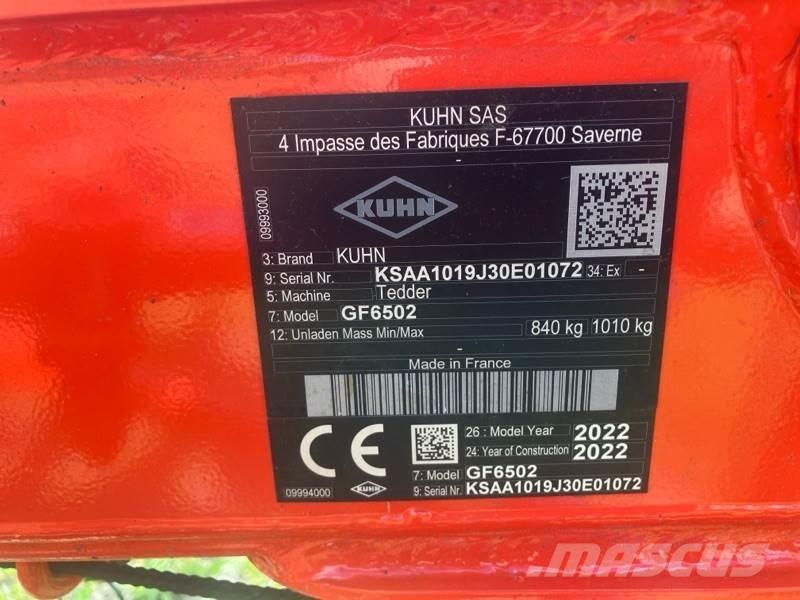 Kuhn GF6502 Граблі і сінозворушувачі