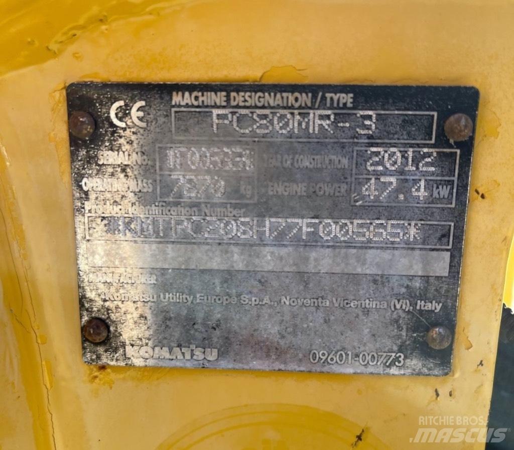 Komatsu PC 80 MR-3 Середні екскаватори 7т. - 12т.