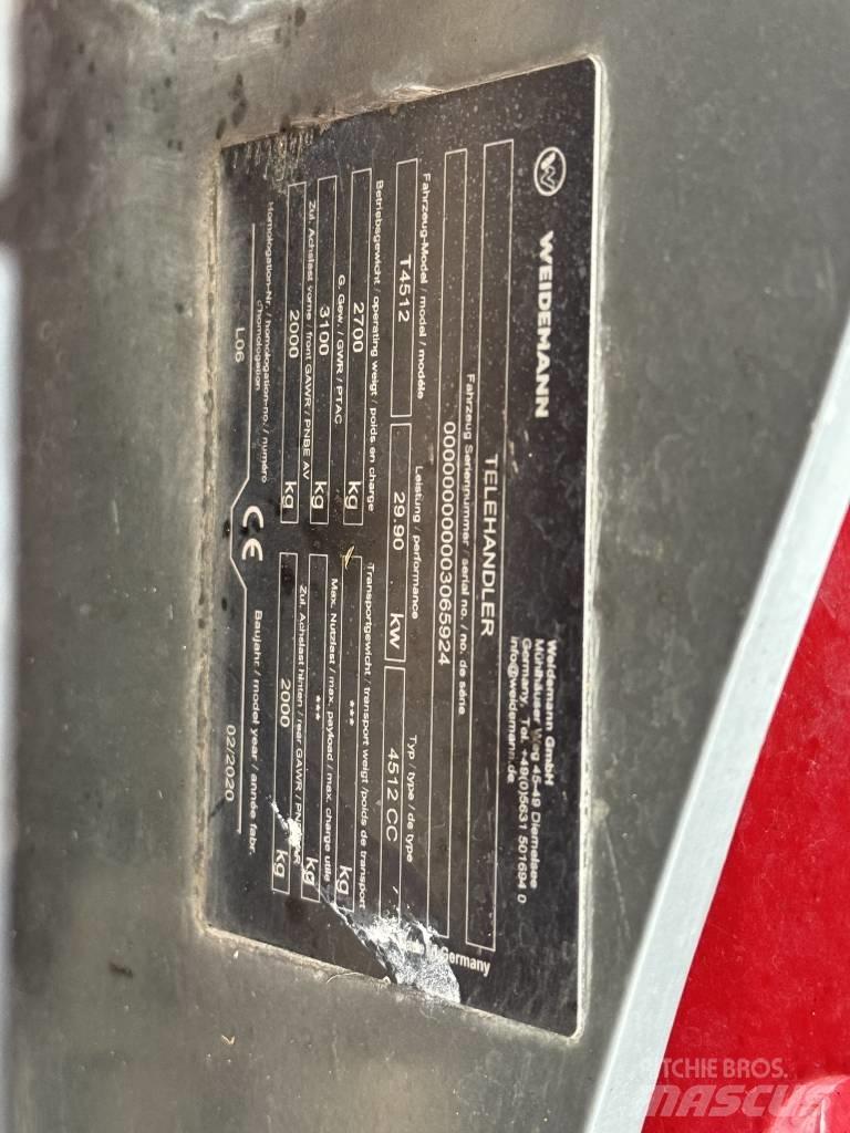 Weidemann T4512 Телескопічні навантажувачі
