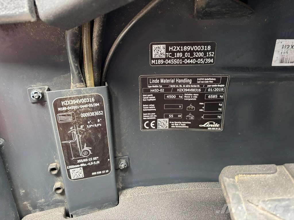 Linde H45D-02 EVO Дизельні навантажувачі