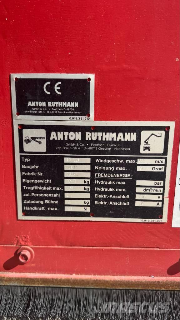 Ruthmann TR220 Телескопічні підйомники