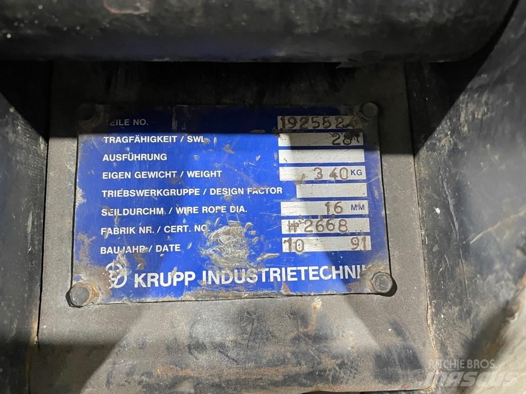 Krupp hookblock 28T Запчастини для кранів