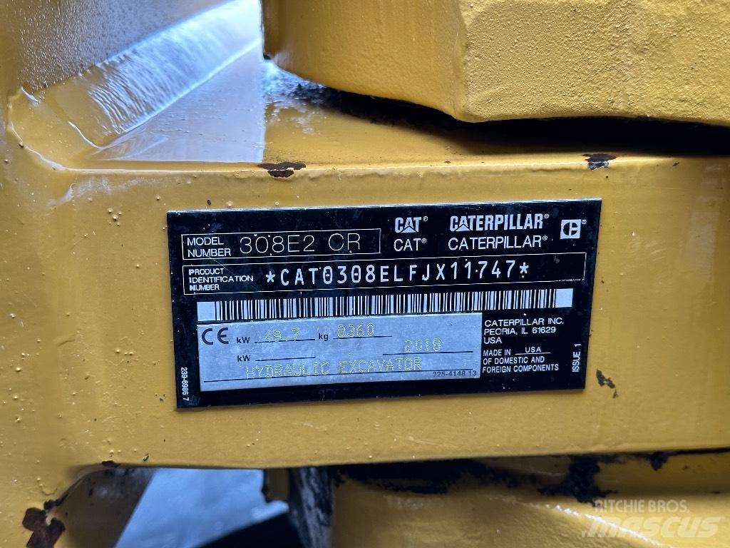 CAT 308E2 CR Середні екскаватори 7т. - 12т.