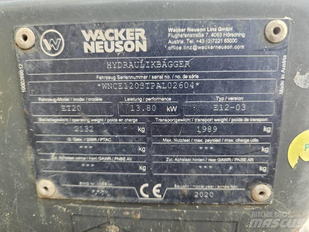 Wacker Neuson ET 20 Міні-екскаватори < 7т