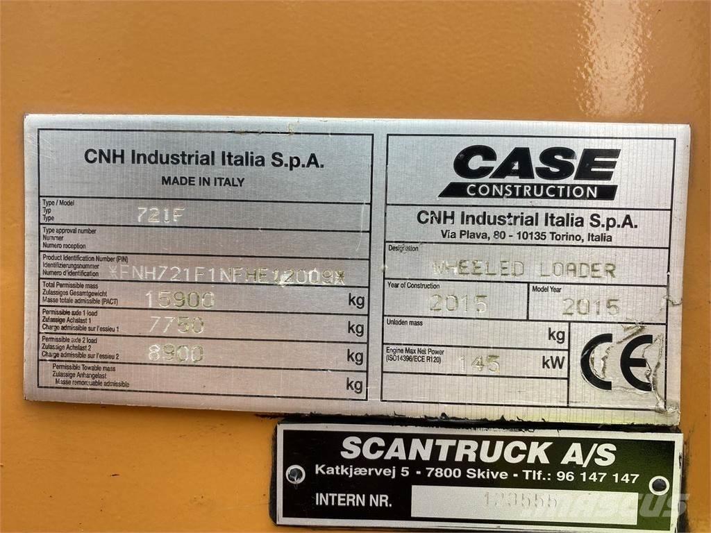 CASE 721F Фронтальні навантажувачі