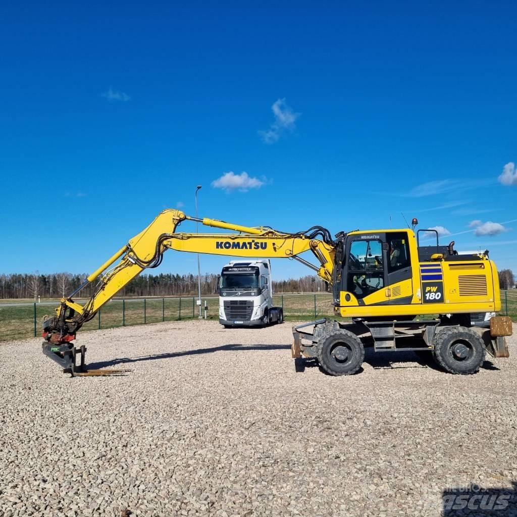 Komatsu PW180 - 11E0 Колісні екскаватори