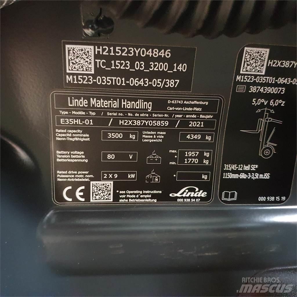 Linde E35HL Електронавантажувачі