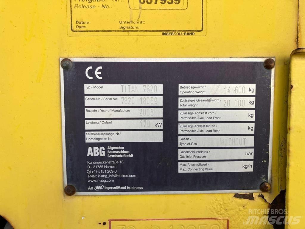 ABG Titan 7820 Асфальтовкладачі