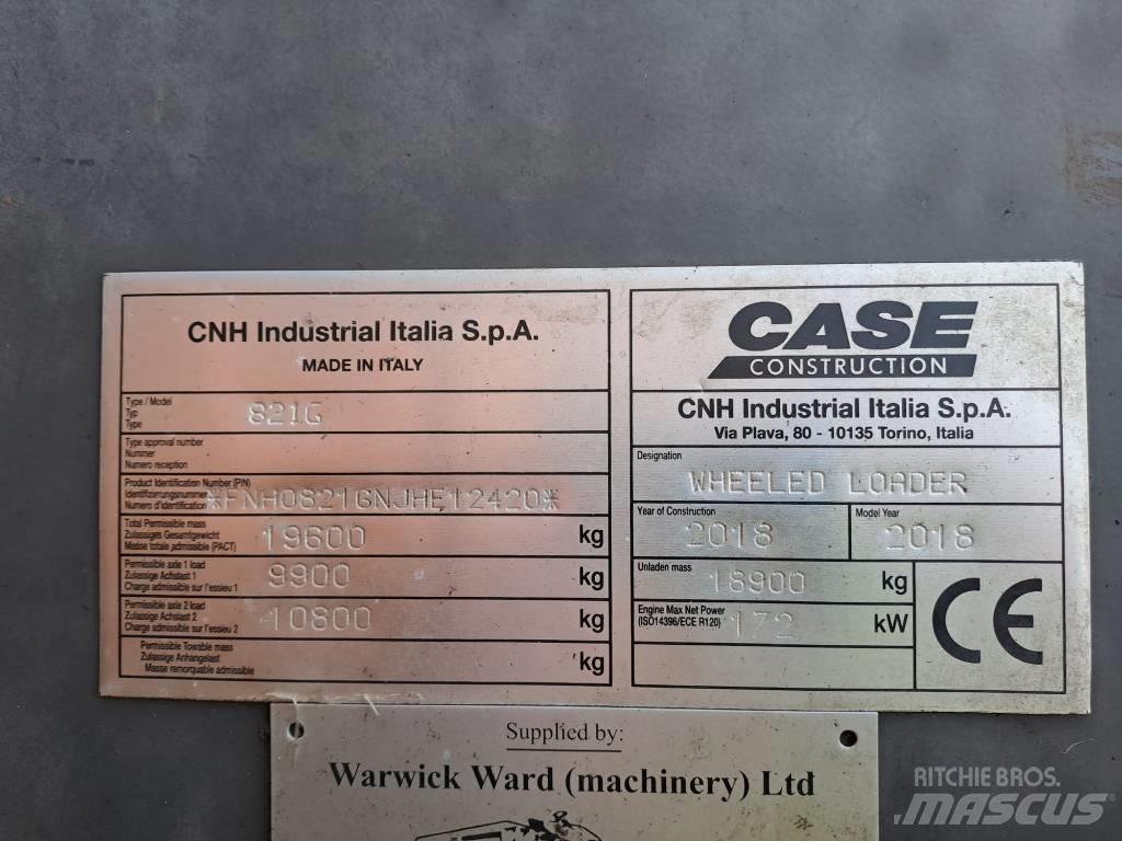CASE 821GXR Фронтальні навантажувачі