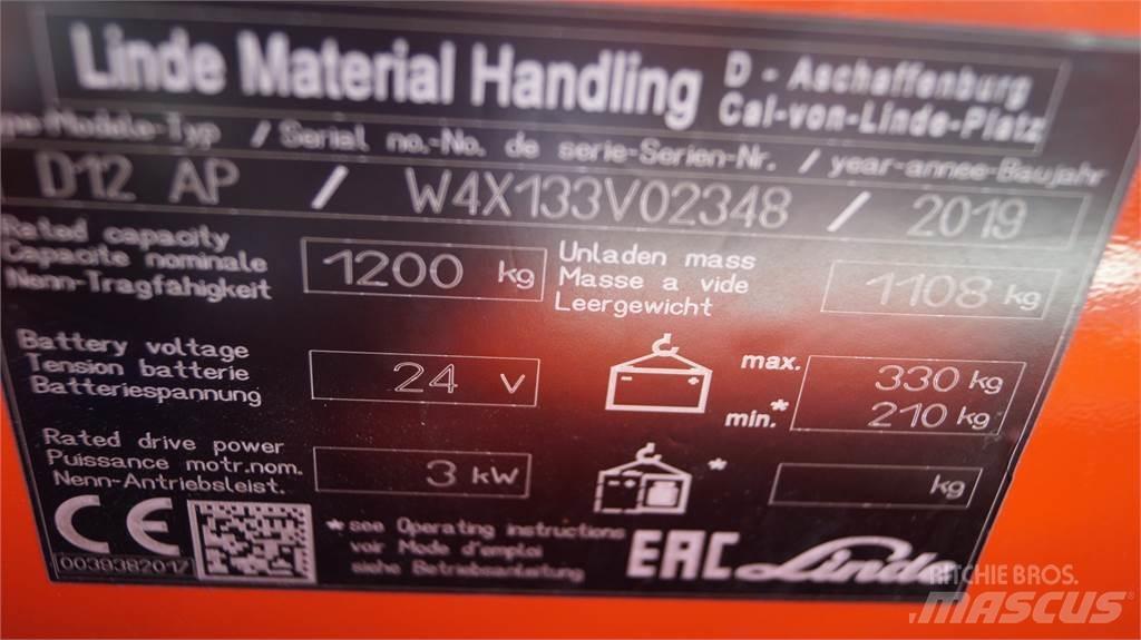 Linde D12AP Ручний візок