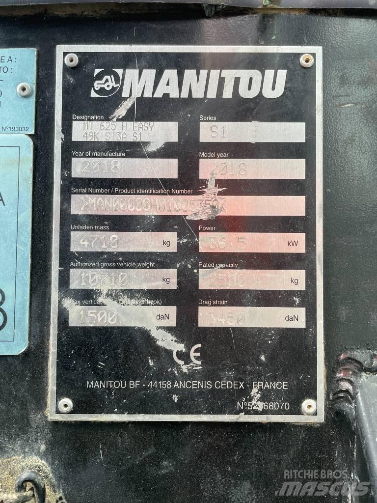 Manitou MT 625 H Телескопічні навантажувачі