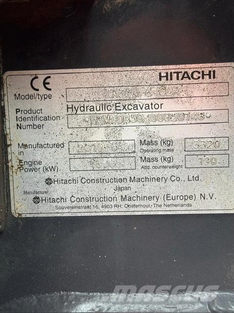 Hitachi ZX 33 U-6 Міні-екскаватори < 7т