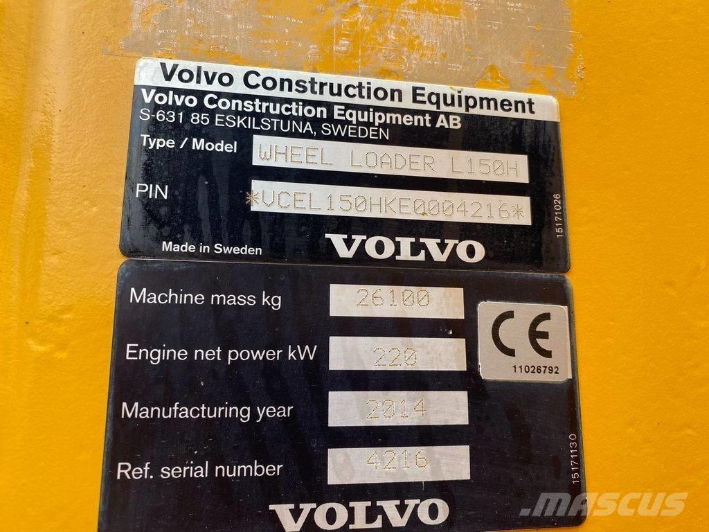 Volvo L 150 H Фронтальні навантажувачі