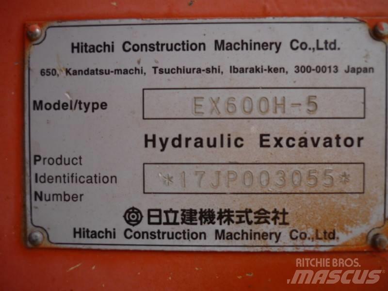 Hitachi EX 600 H-5 Гусеничні екскаватори