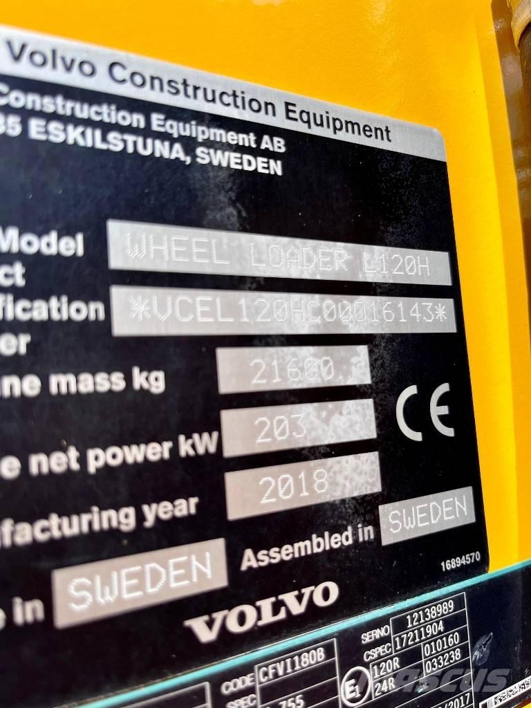 Volvo L 120 H Фронтальні навантажувачі