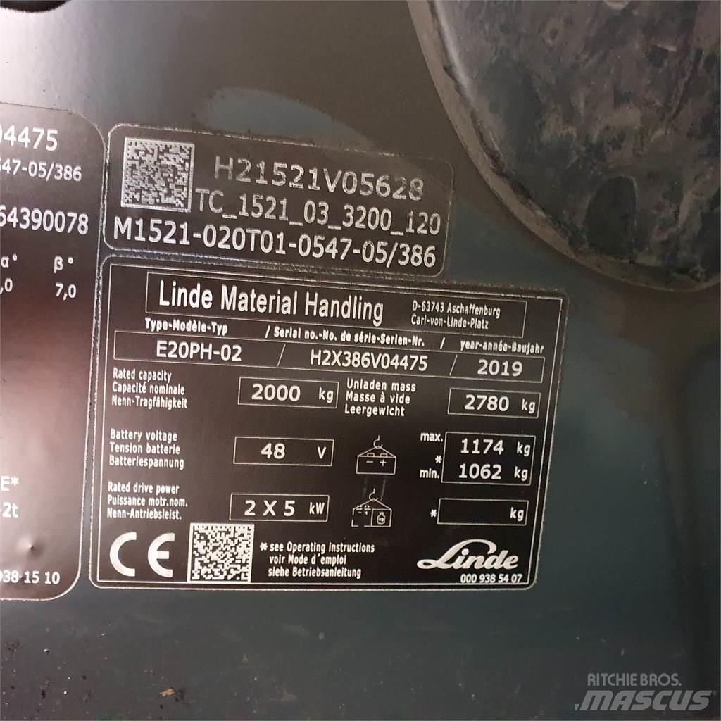 Linde E20PH Електронавантажувачі