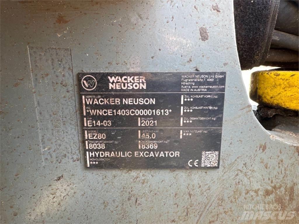 Wacker Neuson EZ80 Гусеничні екскаватори