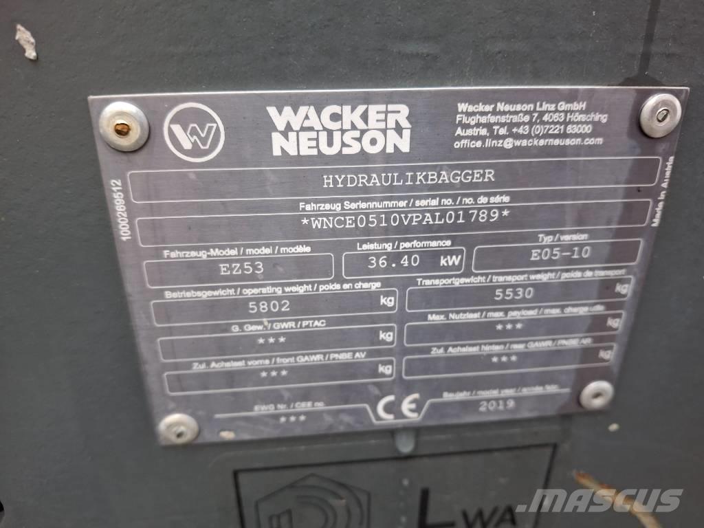 Wacker Neuson EZ 53 Міні-екскаватори < 7т