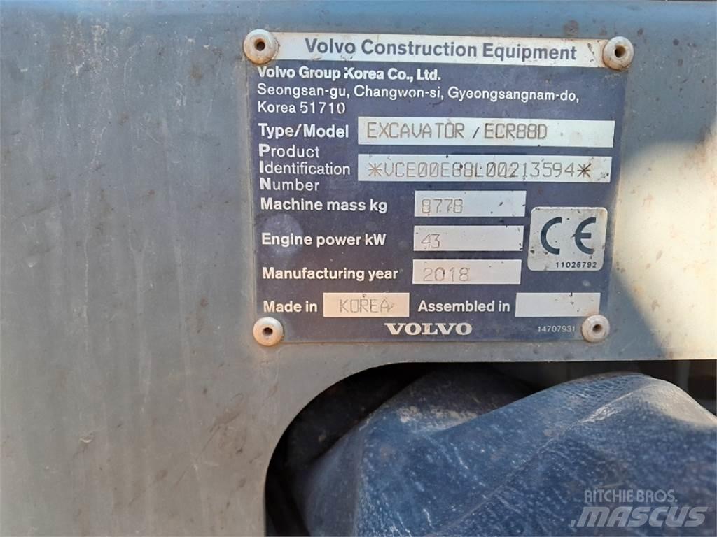 Volvo ECR88 Міні-екскаватори < 7т