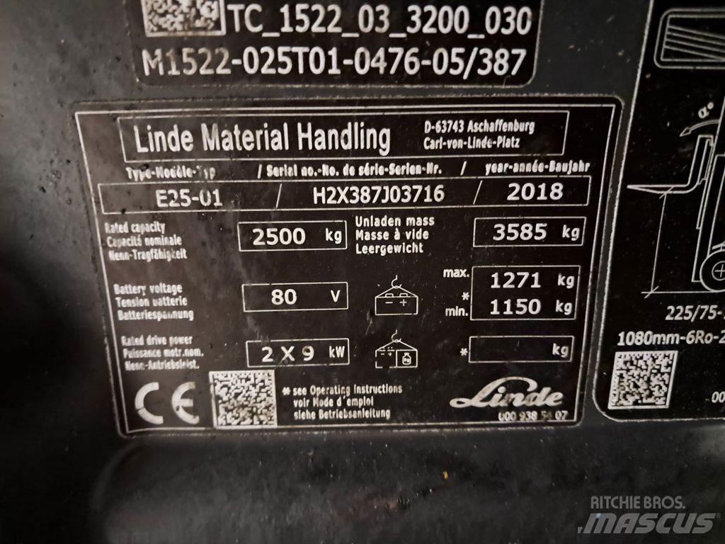 Linde E25-01 Електронавантажувачі