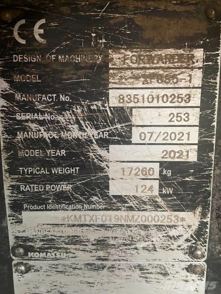 Komatsu 835tx Форвардери