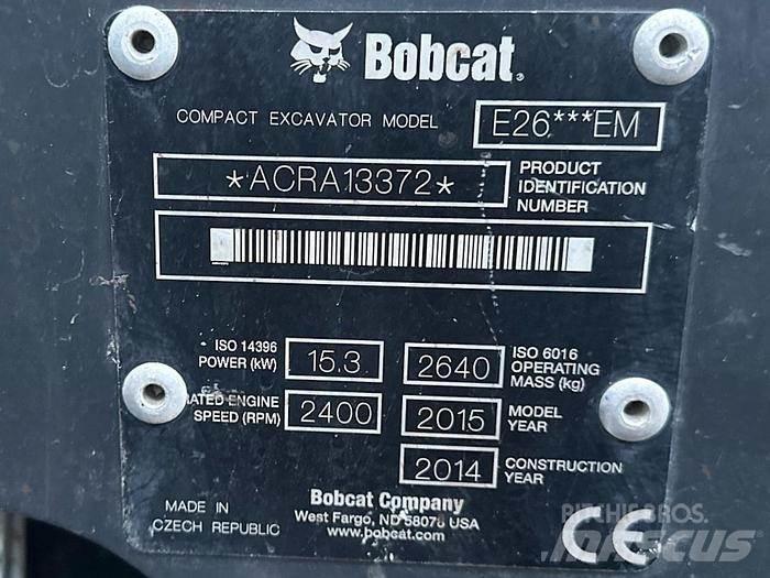Bobcat E26 Міні-екскаватори < 7т
