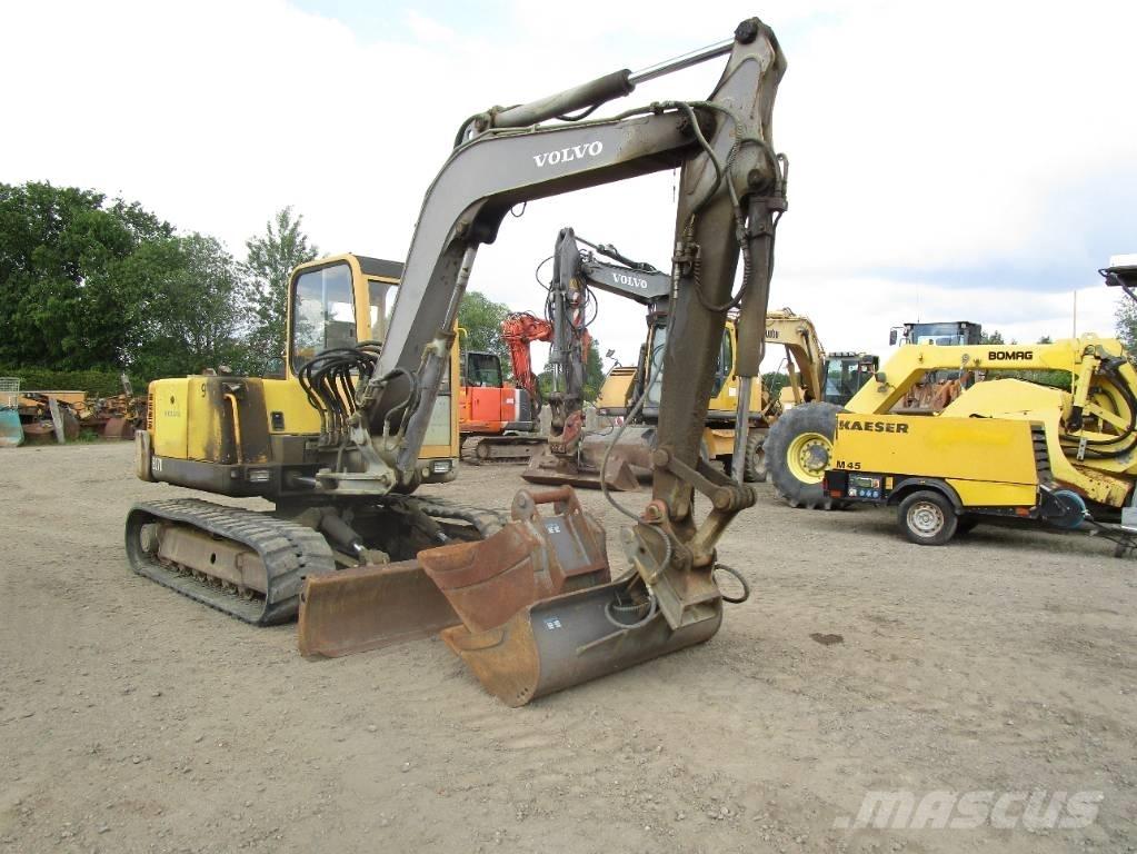 Volvo EC 70  ECR 88 Середні екскаватори 7т. - 12т.