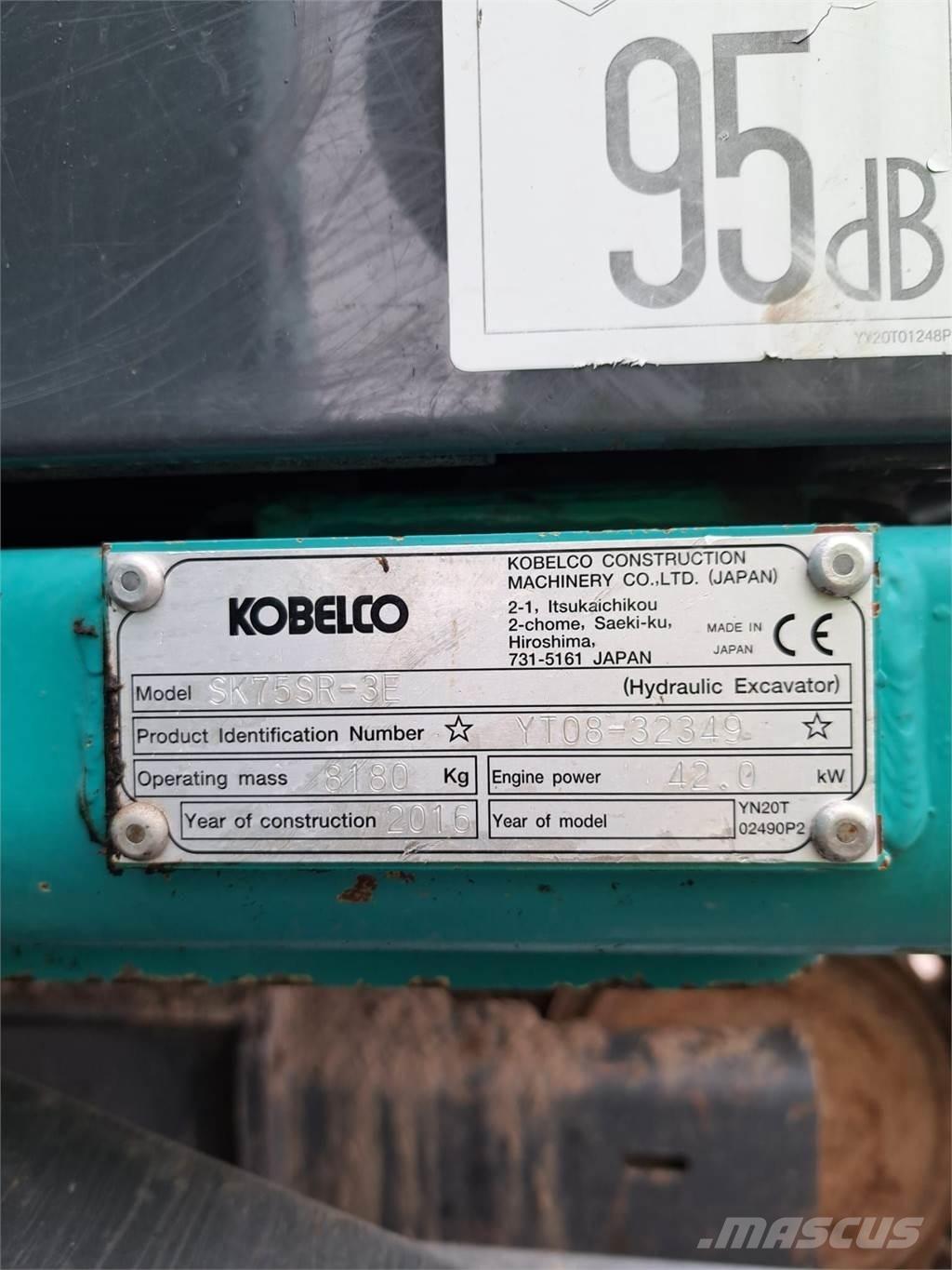 Kobelco SK75SR-3E Міні-екскаватори < 7т