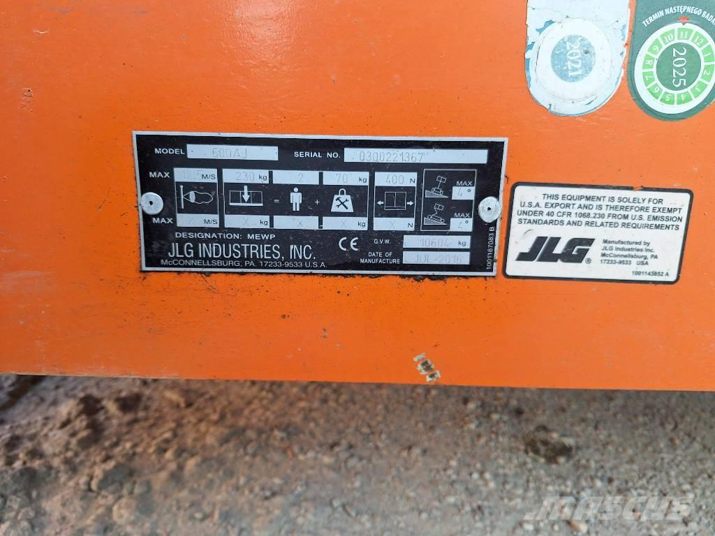 JLG 600AJ Колінчаті підйомники